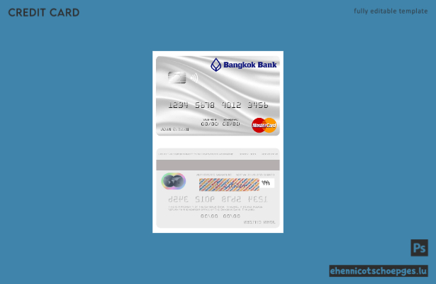Thailand Bangkok Bank Mastercard Beispielvorschau